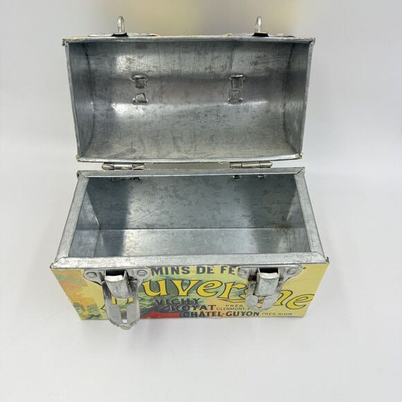 Vintage Galvanized Tin Storage Lunch Box by The MacBeth Collection - Picture 7 of 17